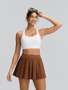 Women Keyhole Back Sports Bra Scoop <b>Neck</b> Workout Yoga Crop Top Teardrop Cutout Fitness Gym Tank Removable <b>Pads</b> Activewear - Product Image 3