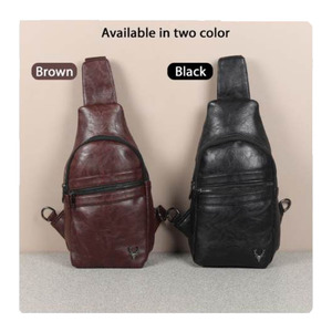 Sac bandoulière multifonctionnel Liviya modèle 140 en cuir PU, étanche, pour voyage d'affaires, avec logo personnalisé - Product Image 3