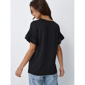 2025, camisetas bonitas para mujer, trajes de moda de verano 2025, camisas informales elegantes de manga corta con cuello redondo, ropa de moda de seda de talla XL - Product Image 2