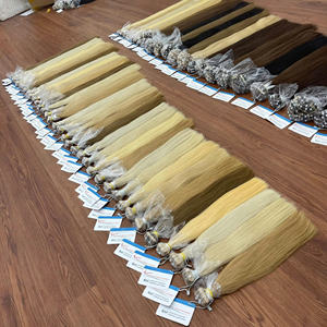 Prix de gros Ruban droit naturel de couleur blonde en 100% Extensions de cheveux vietnamiens meilleure qualité sans enchevêtrement soyeux grand stock - Product Image 5