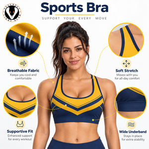 Sports Bra High Support Racerback Front Quick Dry Material Secure Fit Breathable Comfort for Women Running Fitness Training <b>Gym</b> - Product Image 6