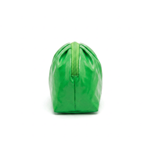 Noun Green Nylon <b>Lady</b> Cosmetic Bag Medium Size Zipper Closure Portable Customizable Pattern Fluffy - Product Image 4