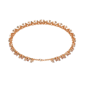 Lab Grown Round Cut Halo Diamond <b>Bracelet</b> in 14K Yellow Gold | Ethnic Vintage Designer Statement Diamond Jewelry for Women - Product Image 2