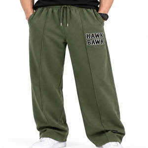 Custom <b>Men</b> Side Pockets Casual <b>Trousers</b> <b>Elastic</b> Waist Drawstring Sweatpants Relaxed Fit And <b>For</b> Everyday Streetwear - Product Image 1