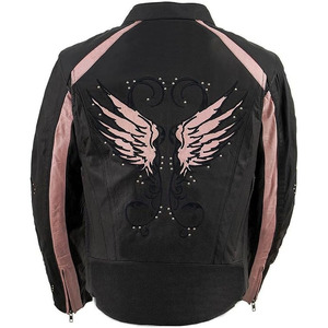 Chaqueta de Motociclista Casual de Cuero Negro Premium para Mujer SAMROZ SPORTS - Product Image 3