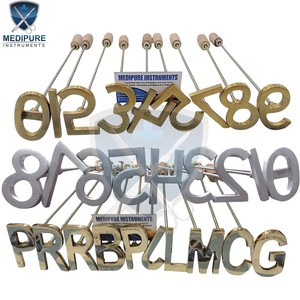 Heavy Duty Livestock Branding Irons Numbers and Alphabet Letters <b>Set</b> in Brass and Aluminium Reusable Veterinary Instruments - Product Image 2