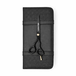 Ciseaux de barbier professionnels mats noirs de 7 pouces, lames en acier inoxydable durables pour une coupe et un coiffage de précision - Product Image 5