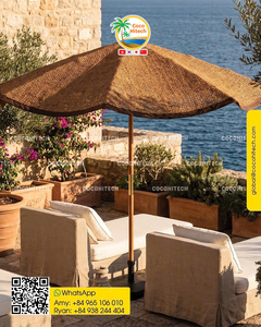 COCO HITECH Eco Friendly Coir Umbrella Handmade from Natural Coconut Fiber for Garden Resort Hotel and Park Decoration - Product Image 1