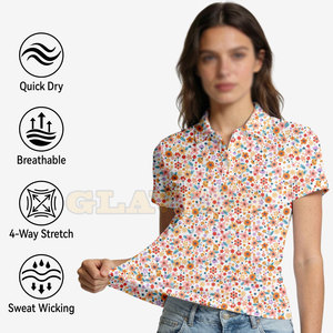 Camisetas Polo Sublimadas para Mujer de Alta Calidad, Nueva Llegada, Camisetas Polo Sublimadas para Mujer al por Mayor - Product Image 4