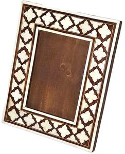 Marco de Fotos con Incrustaciones de Hueso Hecho a Mano, Elegante Marco Decorativo para Hogar u Oficina o Regalo, Perfecto para Interiores Clásicos - Product Image 1