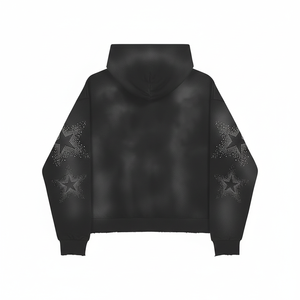 Sudadera con Capucha Personalizada de Algodón Grueso con Pedrería, Estilo Vintage Lavado Ácido, Oversize, para Unisex, de SHH INDUSTRIES - Product Image 2