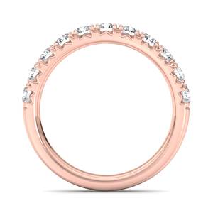 Anillo de lujo en oro rosa, oro blanco y oro amarillo, certificado por IGI, joyería fina, anillo de compromiso, alianza de boda para mujer - Product Image 6