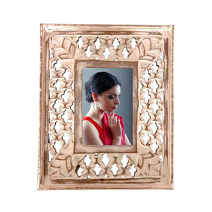 Cadre photo en bois massif design, artisanat haut de gamme, présentoir de table pour salon, bureau, décoration intérieure élégante et raffinée - Product Image 1