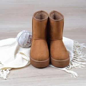 Bottes d'Hiver pour la Neige, pour Garçons et Filles, en Daim Rembourré, Épaisses, Semelle Souple Antidérapante, Chaussures en Coton - Product Image 2
