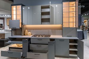 SANYANG 2025 - Gabinetes de Cocina Modernos Personalizados de Madera de Abedul con Acabado Lacado de Alto Brillo, Puertas de MDF, Multifuncionales, Gran Venta - Product Image 6