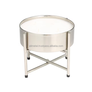 Bougie en cire coulée à la main argentée en métal votive avec support idéal pour la décoration de festival et d'occasion Personnalisation - Product Image 1