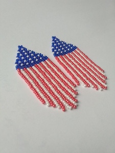 New Stylish Rhinestone Usa Letter <b>Earrings</b> for Women and Girls Patriotic <b>Red</b> White Blue Crystal Statement Dangle <b>Earrings</b> 2026 - Product Image 4