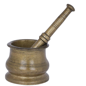ครกและสากโลหะทองเหลืองมาใหม่สำหรับใช้ในห้องครัว - Product Image 2