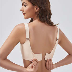 บราไร้โครงเสริมฟองน้ำ ไซส์ใหญ่พิเศษ  แบบไร้ตะเข็บ  ยกกระชับสูง  มีโลโก้ด้านหน้า สำหรับผู้หญิง ประเทศปากีสถาน - Product Image 5