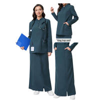CONCEPTION PERSONNALISÉE uniforme extensible hôpital de soins infirmiers ensemble style blouse de laboratoire médical médecin gommages chirurgicaux vêtements-BASSE quantité minimale de commande-Échantillon gratuit