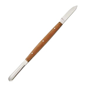 Couteaux à cire dentaire et spatules à plâtre avec manche en bois pour modelage, sculpture et usage en laboratoire dentaire - Product Image 1