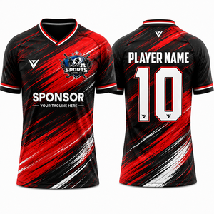 Camiseta de Fútbol de Alta Calidad, Poliéster de Alto Rendimiento, Transpirable, Control de Humedad, para Uniformes de Equipo - Product Image 1