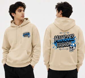 Sweat-shirt à capuche personnalisé en gros, imprimé et brodé, coupe classique, style streetwear, avec logo graphique, en molleton, style kangourou - Product Image 1