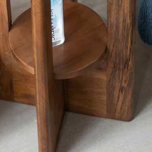 Mesa de Noche Vandana Vista Ultra de Madera de Mango - Product Image 2