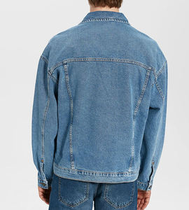 แจ็คเก็ตยีนส์คุณภาพสูงแบบสั่งทำได้  สำหรับทุกเพศ  สไตล์ลำลอง วินเทจ ผ้าฝ้าย 100% มีกระเป๋า  สไตล์ฤดูหนาว ไซส์ใหญ่ - Product Image 2