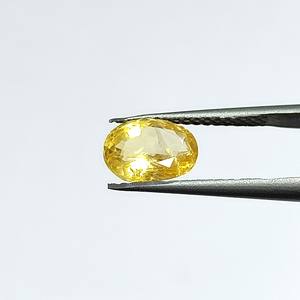 Saphir jaune ovale naturel de 3,23 carats du Sri Lanka, pierres précieuses en vrac pour la fabrication de bijoux et de bagues YOIS-210 - Product Image 5