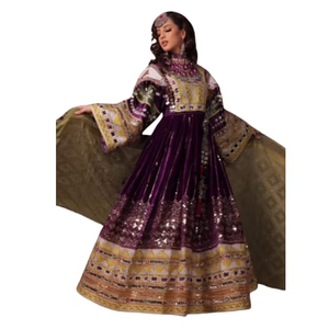 Robe afghane avec logo personnalisé, prix de gros, décorations en dentelle brodée, vêtements ethniques tribaux vintage pour femmes, robes afghanes Kuchi - Product Image 1