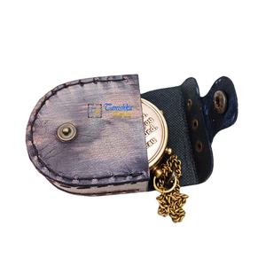 Boussole de travail de poche en laiton de haute qualité Couples cadeau d'anniversaire boussole gravée Confirmation cadeau article avec prix de gros - Product Image 2