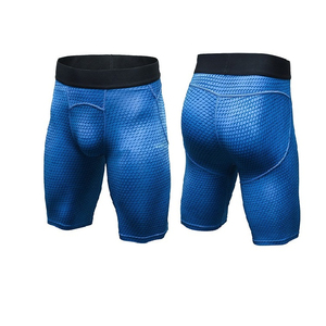 <b>Men</b> Compression <b>Shorts</b> Mid Waist Elastic Quick Dry Sporty Dot <b>Pattern</b> Spandex Polyester <b>Short</b> <b>Shorts</b> - Product Image 5