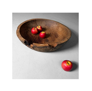 Cuenco de madera natural para masa o frutas, diseño de árbol de Navidad, hecho a mano, 100% artesanía de la India - Product Image 5