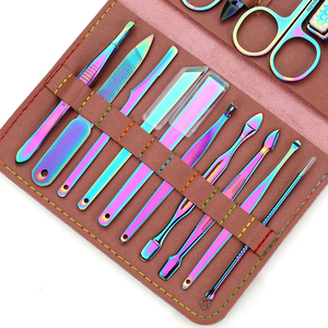 7/10/12/18pcs Stainless Steel Nail Clipper Set Travel Grooming Set <b>Manicure</b> Pedicure Pink Nails Cutter <b>Kits</b> - Product Image 5