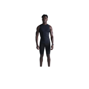 Débardeur pour homme en maille respirante, couleur unie, col rond, en spandex et polyester, vêtements de sport décontractés - Product Image 1