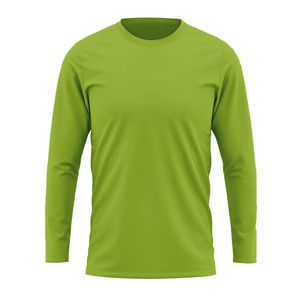 Chemise de sport 100% coton pour hommes à manches courtes et longues pour la salle de sport et l'exercice - Product Image 5