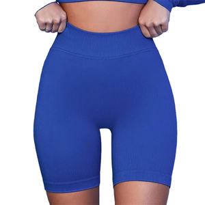 Pantalones cortos de Fitness nueva llegada gran oferta pantalones cortos atléticos de entrenamiento para mujer correr Fitness gimnasio pantalones cortos mujeres Biker corto hasta la rodilla - Product Image 3