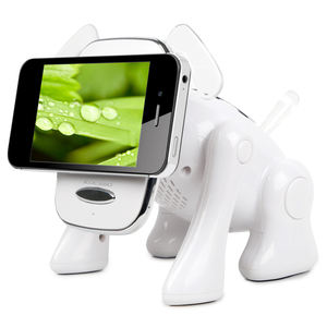Cachorro perro Mini altavoz estéreo portátil para teléfono móvil/tableta micrófono incorporado Radio FM inalámbrico lindo diseño Animal bajo ranura para tarjeta MMC - Product Image 3