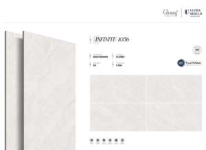 กระเบื้องพอร์ซเลนแบบมันเงา รุ่นใหม่ ทันสมัย ขนาด 800x1600 1200x1800 750x1500 มม. กระเบื้องโมเดิร์นสำหรับห้องนั่งเล่น ห้องครัว ห้องน้ำ - Product Image 5