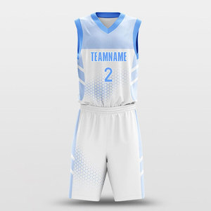Ensemble d'uniformes de basket-ball confortables et très élastiques, personnalisables avec l'identité de l'équipe, vêtements de sport - Product Image 2
