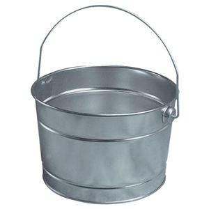 Cubos de hierro galvanizado de diseño vintage de última tendencia con asa para decoración del hogar y jardín, tamaño y forma personalizados - Product Image 3