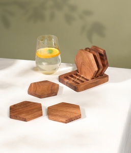 Posavasos de Madera Reutilizables Ecológicos Clásicos para el Hogar, Hoteles y Restaurantes - Venta Directa de Fábrica a Bajo Precio con Forma Personalizada - Product Image 6