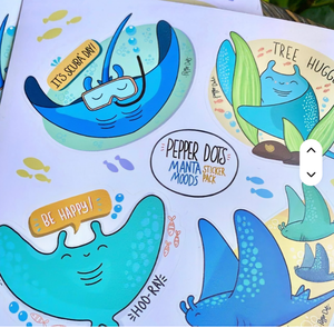 Pegatinas Decorativas Interactivas al por Mayor con Diseño de Océano, Lindas Pegatinas con Logotipo de Anime para Niños, Impresión de Pegatinas - Product Image 1