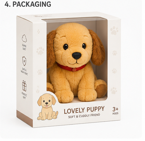 Peluche de perro, juguete de peluche suave, lindo muñeco de peluche de perro, juguete de peluche de perro de dibujos animados, juguete de peluche de cachorro para abrazar, peluche de perro kawaii, perro de peluche para dormir - Product Image 5