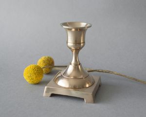 Ornate <b>Silver</b> Candle Holder Vintage Taper <b>Candlestick</b> Decorative Table Accent Regal Splendor - Product Image 6