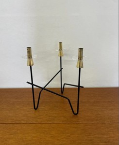 Porte-bougie en métal, Porte-bougie en fer, Porte-bougie de table, Porte-bougie pour table à manger, Porte-bougie centre de table, Porte-bougie pour bougie conique - Product Image 2