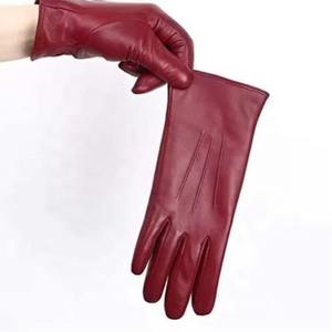 Stylish Genuine Leather Eco-Friendly Breathable Thermal Dress <b>Gloves</b> for Men Women Cashmere Lined Winter Outdoor <b>Touchscreen</b> - Product Image 3