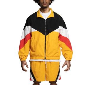 Nueva moda, venta al por mayor, chaqueta cortavientos de Color de retazos finos para correr, ropa deportiva, chaqueta cortavientos de bloque de Color transpirable para hombres - Product Image 3