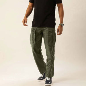 Pantalon Cargo Homme en Gros, Multi-Poches, Coton, Taille Entièrement Élastique, Braguette Boutonnée, Style Streetwear Décontracté pour Hommes - Product Image 6